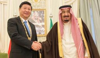  خادم الحرمين الشريفين الملك سلمان و  الرئيس الصيني شي جين بينغ