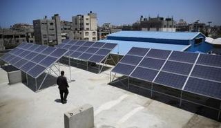 تمثل الطاقة الشمسية 3 في المائة من حجم استهلاك الطاقة في قطاع غزة