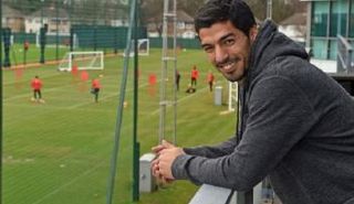 الأوروجواياني لويس سواريز مهاجم برشلونة الإسباني