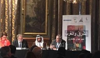 د.علي راشد النعيمي في حوار الشرق والغرب بباريس 