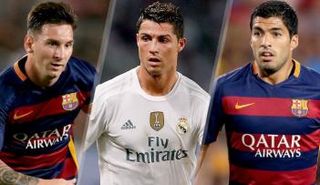 سواريز و رونالدو و ميسي