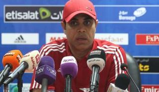 مهدي علي خلال المؤتمر الصحفي