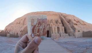معبد أبو سمبل على الجنيه
