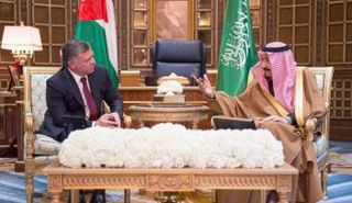 ملك السعودية مع العاهل الأردني