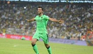 عمر السومة مهاجم الأهلي وهداف دوري عبداللطيف جميل السعودي