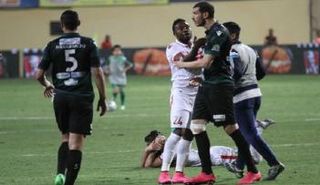 مسعودي خلال مواجهة الزمالك المصري بدوري أبطال إفريقيا