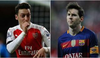 أوزيل وميسي