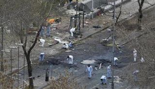 موقع التفجير الانتحاري في أنقرة