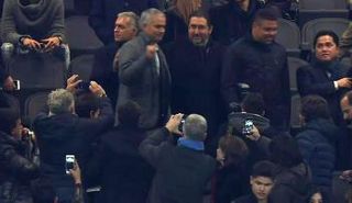 مورينيو ورونالدو في المدرجات