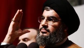حسن نصر الله الأمين العام لحزب الله الإرهابي