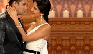 كاترينا كيف وسلمان خان في لقطة من أحد أفلامهما