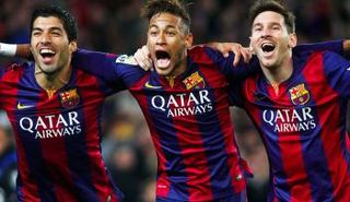 ميسي ونيمار وسواريز