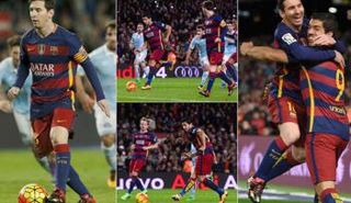 ركلة جزاء ميسي وسواريز