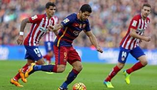 من مباراة برشلونة وأتلتيكو