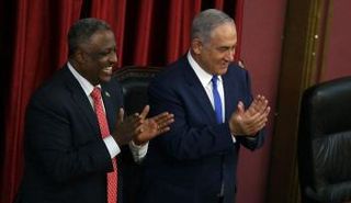 نتنياهو خلال زيارته لأديس أبابا