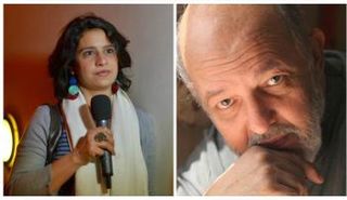 المخرج محمد خان وابنته نادين خان