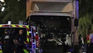 الشاحنة المستخدمة في الهجوم الإرهابي