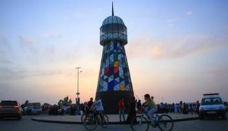   منارة غزة (الصورة لمحمد أبو زايدة) 