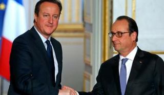 رئيس الوزراء البريطاني ديفيد كاميرون والرئيس الفرنسي فرانسوا هولاند-أرشيفية
