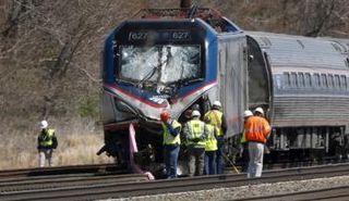 خروج قطار عن القضبان في واشنطن