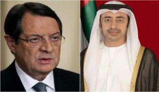 الشيخ عبدالله بن زايد ونيكوس اناستاسيادس رئيس قبرص