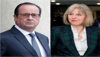 فرانسوا هولاند وتيريزا ماي