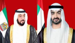 الشيخ خليفة بن زايد آل نهيان والشيخ محمد بن زايد آل نهيان