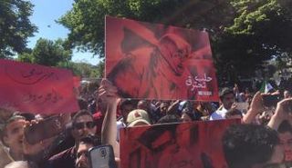  جانب من المظاهرة