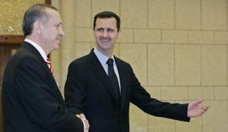 أردوغان وبشار - صورة أرشيفية