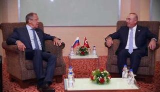 لقاء بين وزيري الخارجية الروسي والتركي