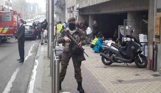 رجل أمن بلجيكي عقب هجمات بروكسل - أرشيفية