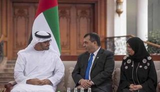 محمد بن زايد يستقبل رئيس الاتحاد البرلماني الدولي
