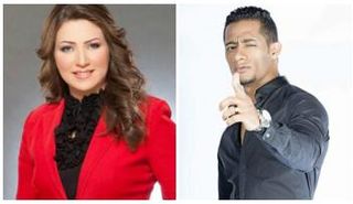 الفنان محمد رمضان  و الإعلامية إيمان عز الدين