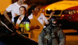 ضابط شرطة ألماني قرب مركز التسوق الذي شهد الهجوم