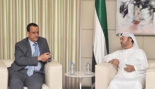 قرقاش يستقبل المبعوث الأممي إلى اليمن