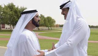 الشيخ محمد بن راشد وأمير قطر