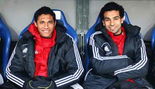 النجمان المصريان صلاح والنني