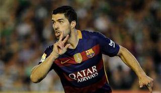 لويس سواريز مهاجم نادي برشلونة الإسباني