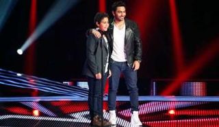  تامر حسني خلال مشاركته في 