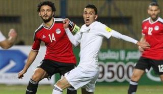 من مباراة مصر والأردن 