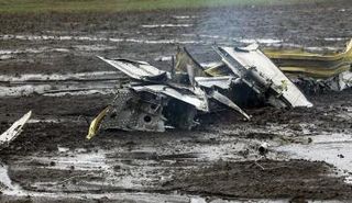 أجزاء من حطام أحد الطائرات - أرشيفية