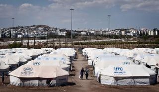 أحد مخيمات اللاجئين