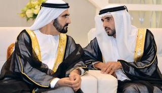 الشيخ محمد بن راشد آل مكتوم والشيخ حمدان بن محمد بن راشد