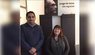 الحمادي مع محررة روايات  ساراماجو