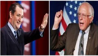 تيد كروز وبيرني ساندرز