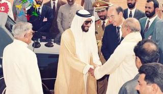 زيارة الشيخ زايد بن سلطان آل نهيان للهند-أرشيفية