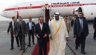 محمد بن زايد يصل القاهرة