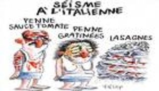 شارلي إيبدو تفجر غضب أوروبا بكاريكاتير يسخر من زلزال إيطاليا