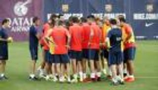 برشلونة يجري مرانه الأخير لليفربول بدون ألبا