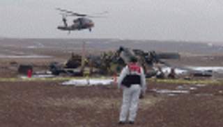 الجيش التركي يكشف عن إسقاط المقاتلين الأكراد لطائرة هليكوبتر بصاروخ